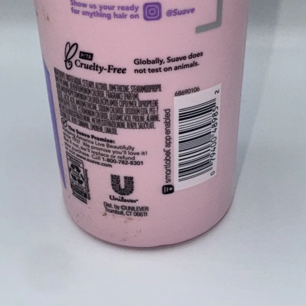 Suave Vivid Color Shampoo & Conditioner Sulfate Free & Amino Acid Complex Pink